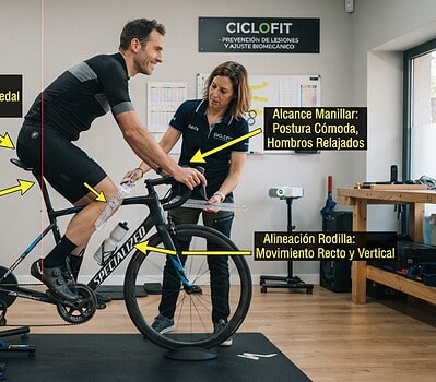 ajuste de la bicicleta para prevenir lesiones