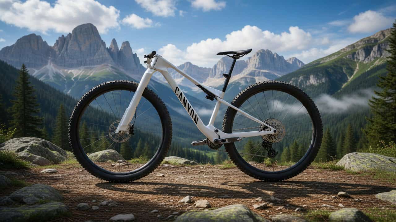 Canyon Lux Era concept bike, bicicleta MTB XC con ruedas de 32 pulgadas y diseño aerodinámico