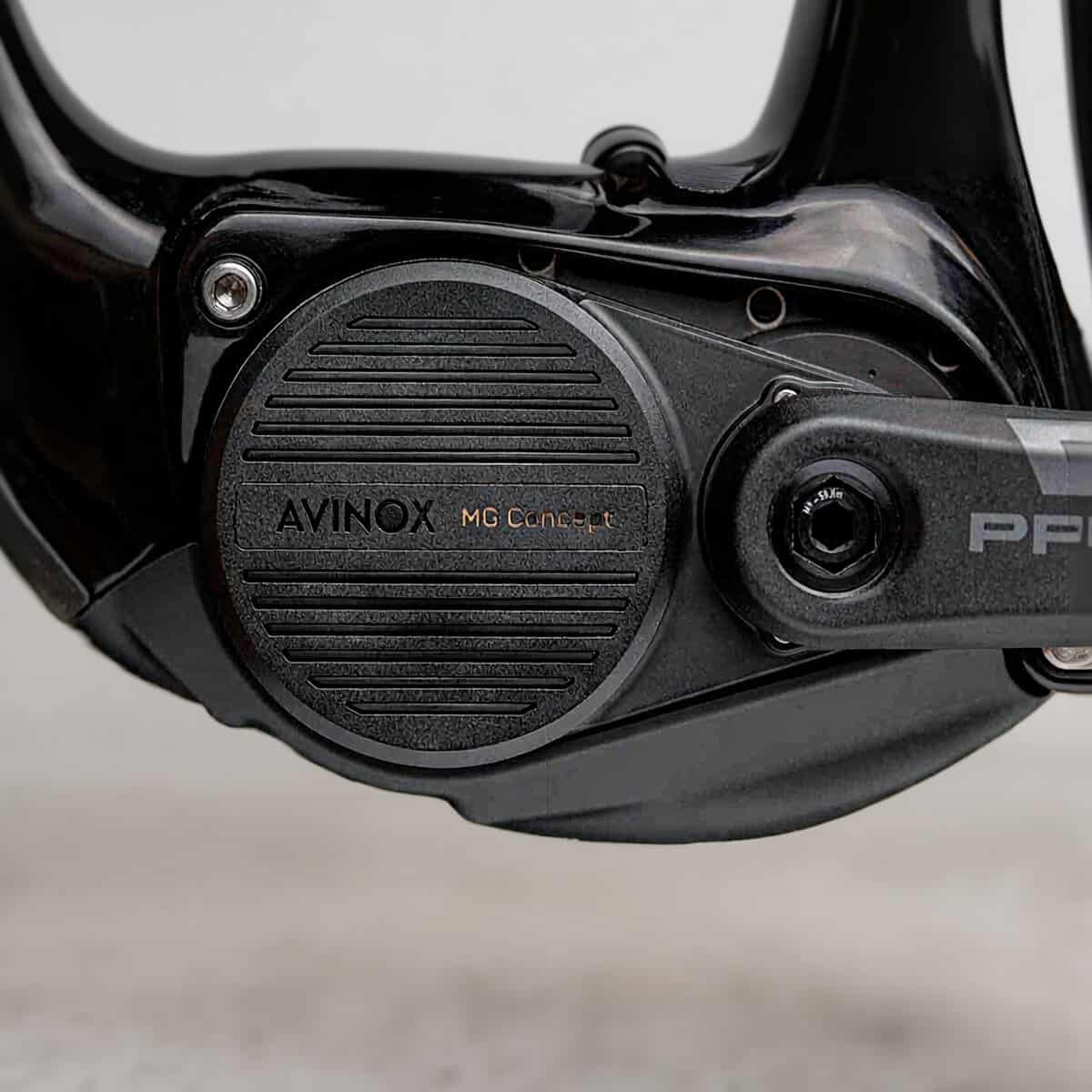 Avinox MG Concept detalle transmisión integrada sin cassette ni desviador