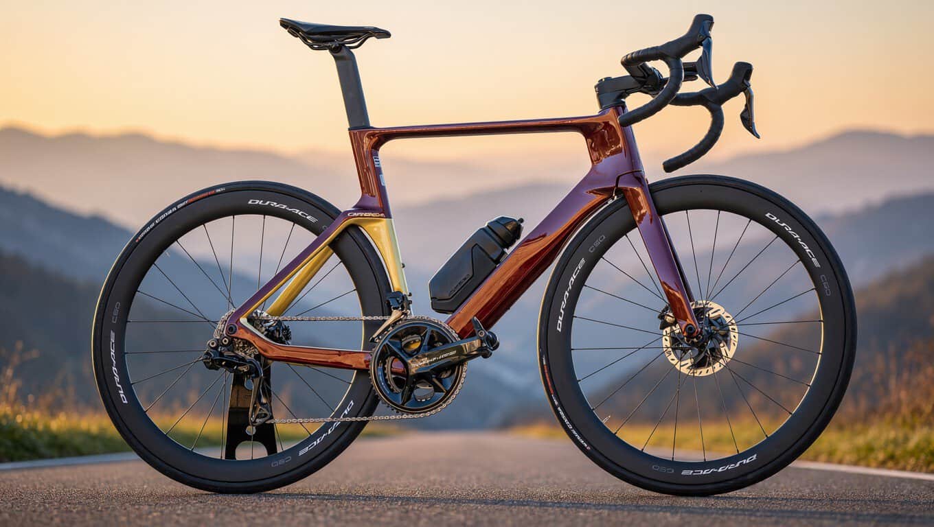 Prototipo nueva Orbea Orca Aero 2027 en el Tour Auvergne-Rhône-Alpes con el equipo Lotto-Intermarché
