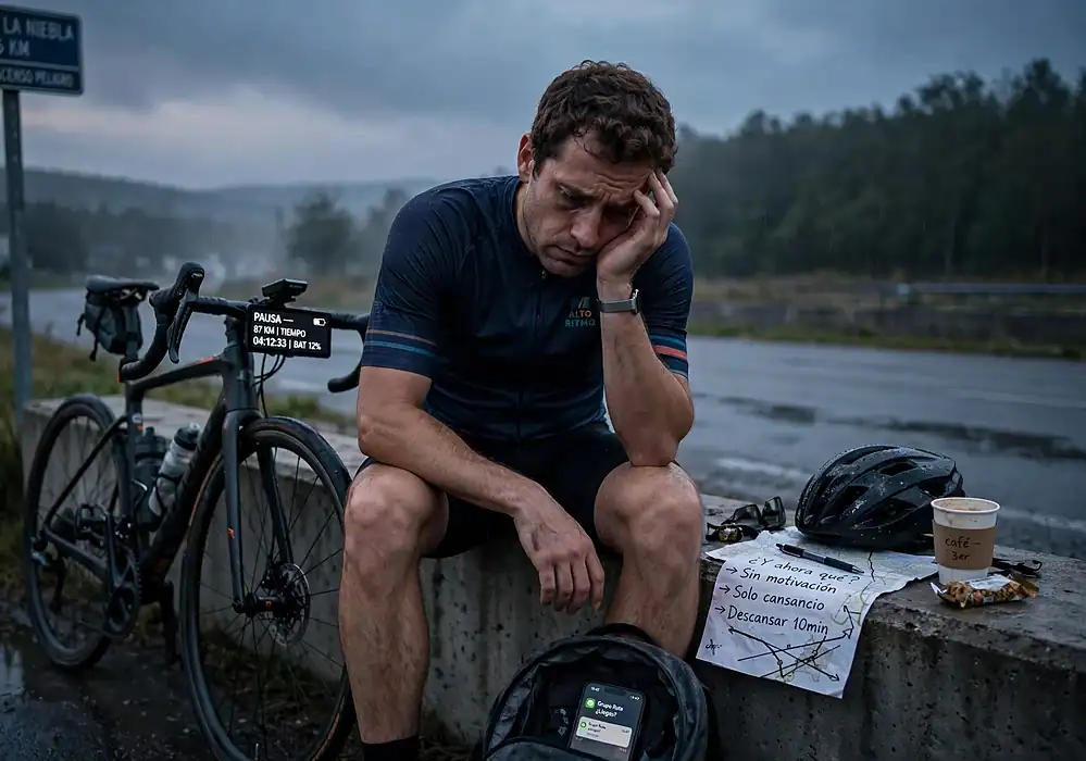 La fatiga mental en una carrera ciclista