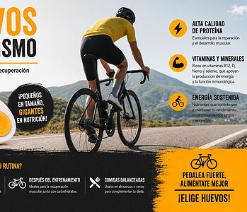 huevos y ciclismo