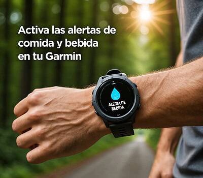 Activa las alertas de comida y bebida en tu Garmin