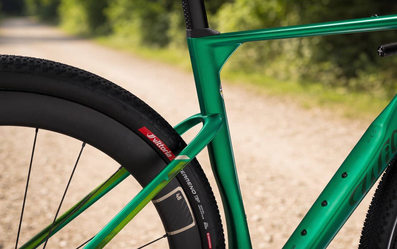 Colores de la Wilier Rave SLR ID2: Glitch Black, Pixel Green, Neon Purple y Byte Cream