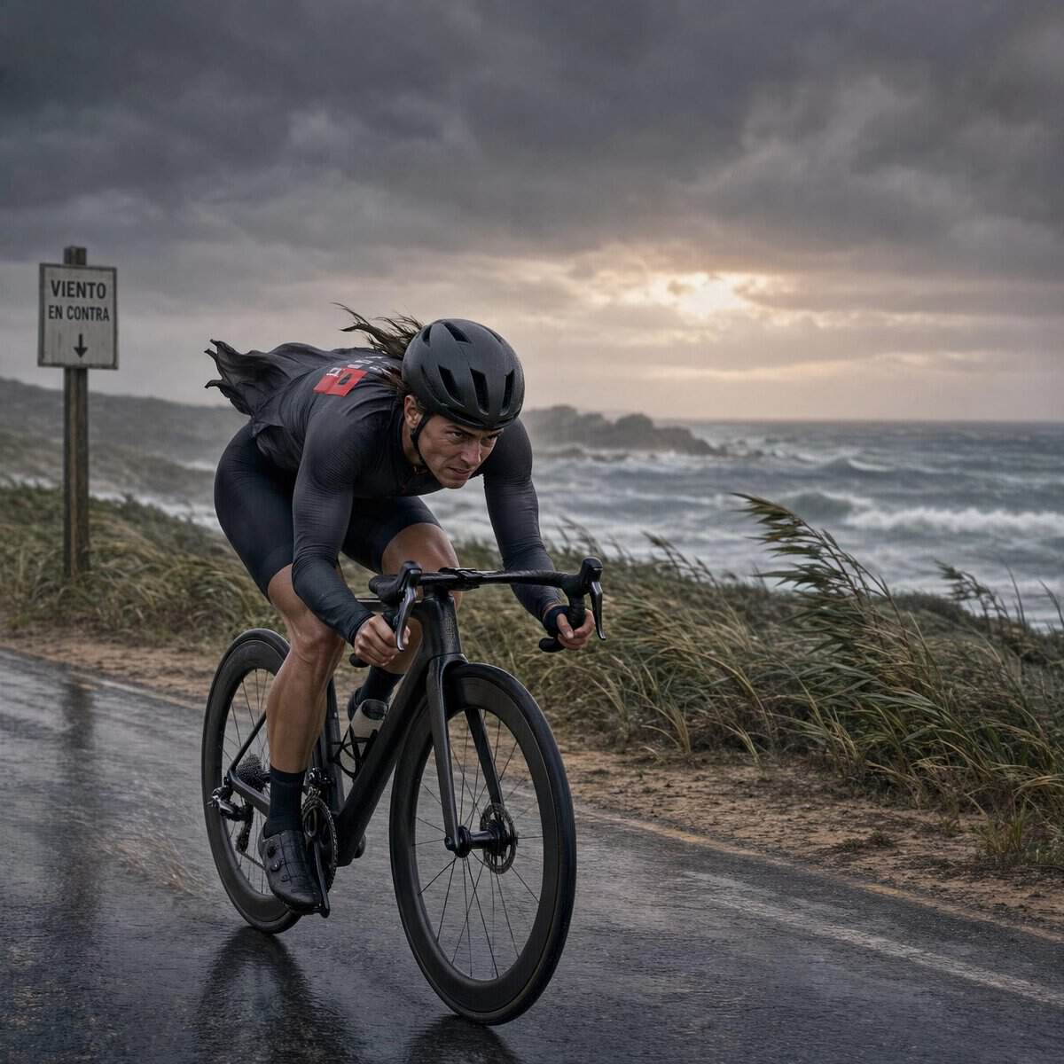 MoguWind app Garmin — flecha de viento en tiempo real en ciclocomputador