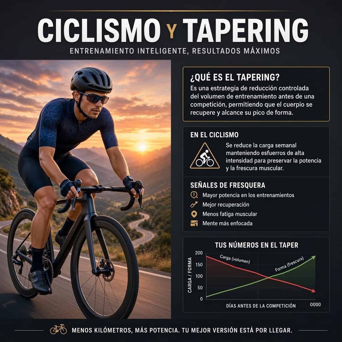 Ciclismo y tapering, adaptaciones fisiológicas