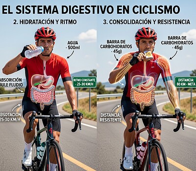 Cómo Entrenar el Sistema Digestivo en Ciclismo