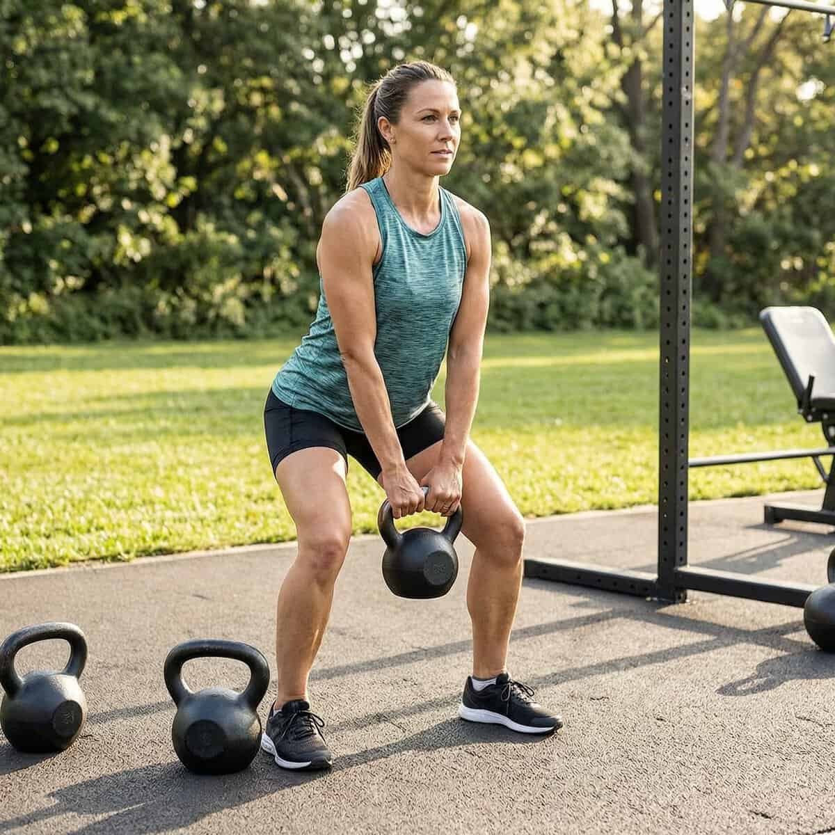 Ejercicios de kettlebell para ciclistas