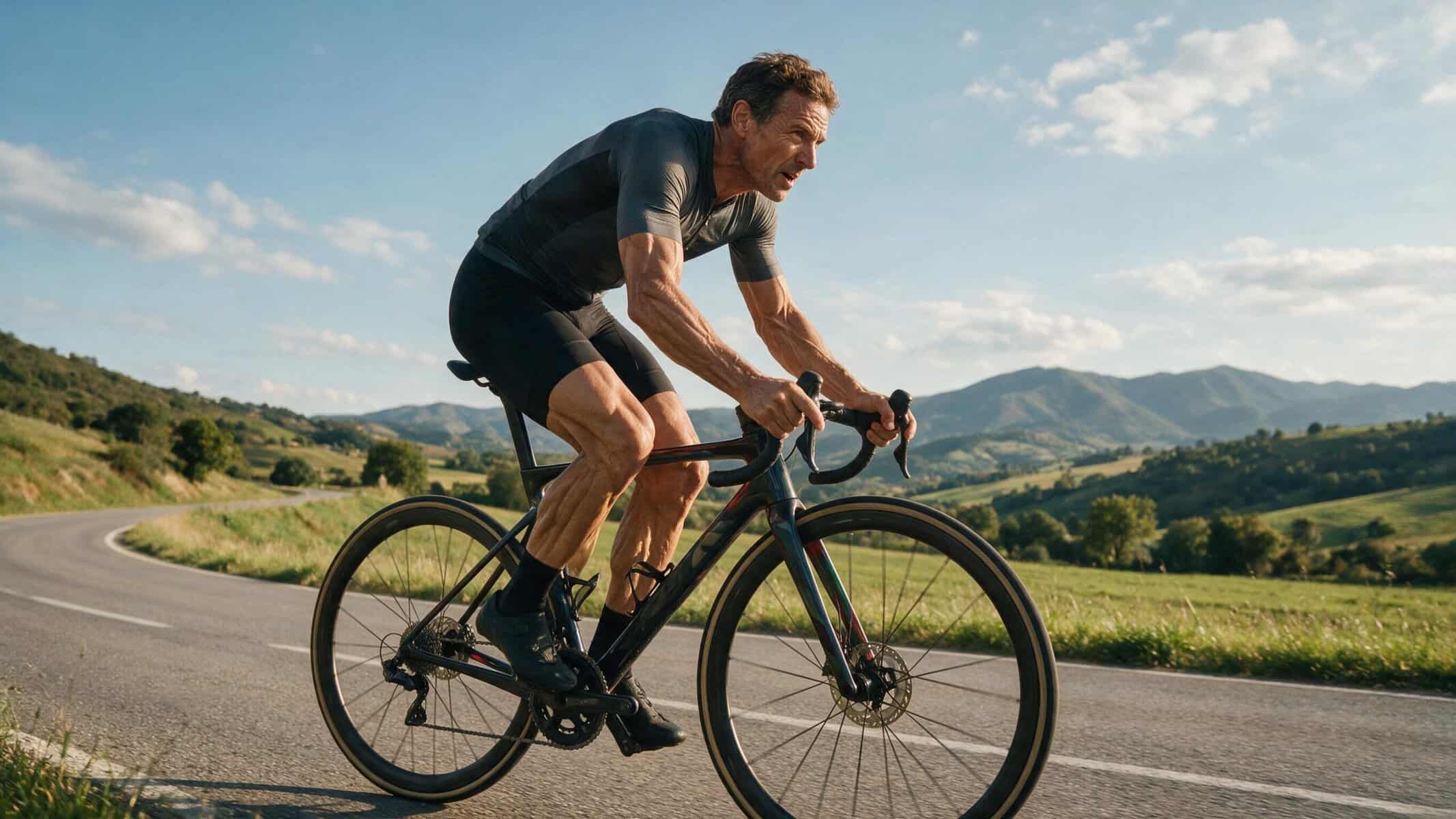 Foam roller para liberar músculos contraídos en ciclistas