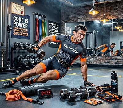 entrenamiento del core para ciclistas