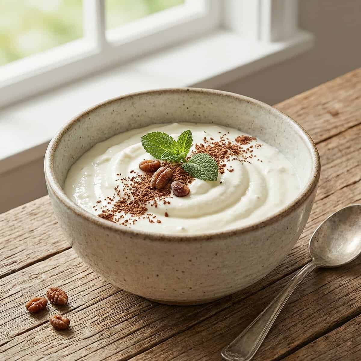 Etiqueta nutricional de un yogur de proteínas