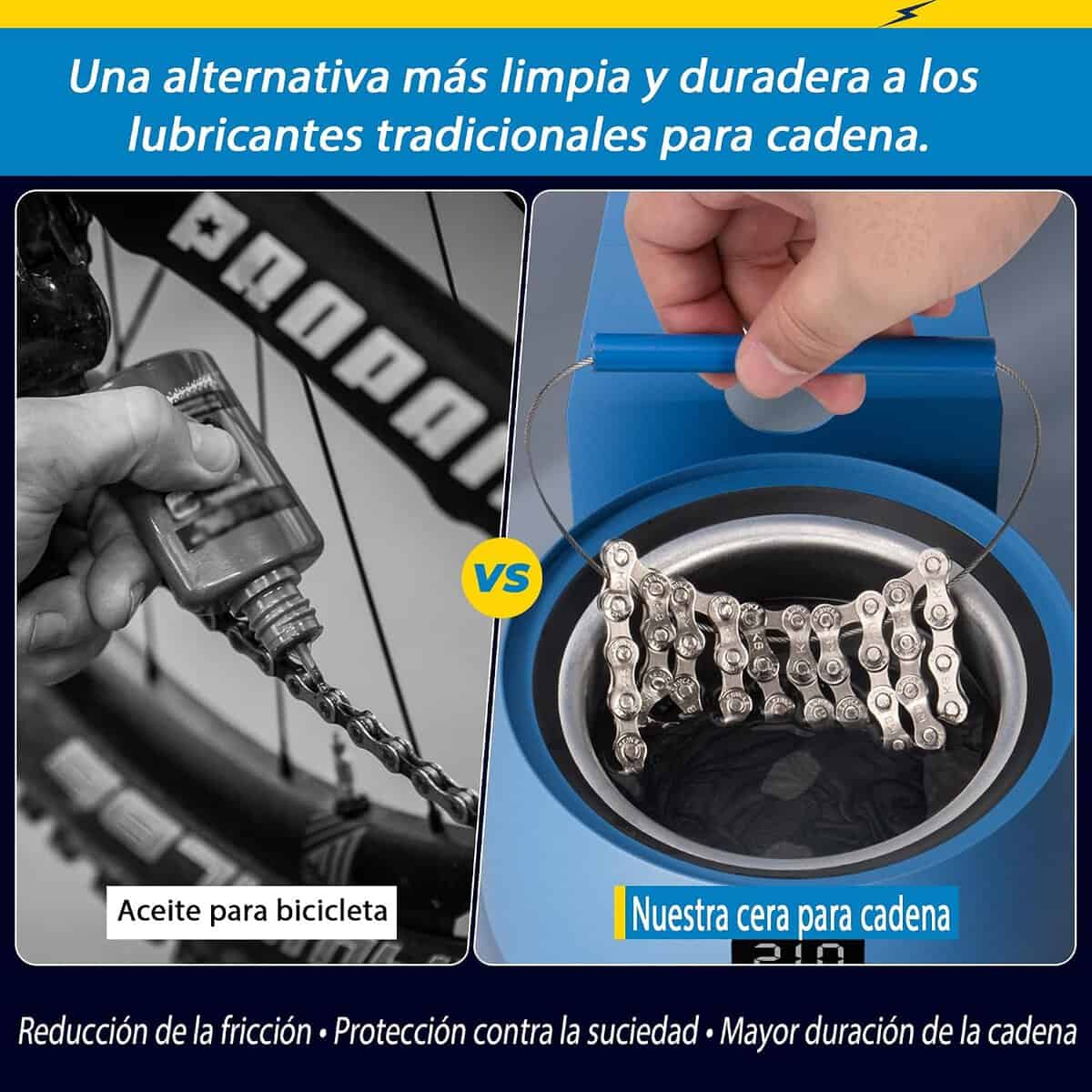 Kit de encerado en caliente para cadena de bicicleta - vista 3