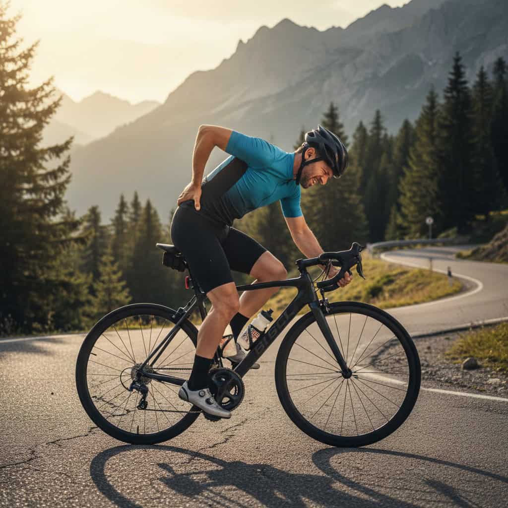 Dolor de espalda en la bici — postura y ajuste