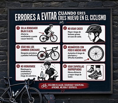 Errores de entrenamiento que te impiden mejorar en ciclismo