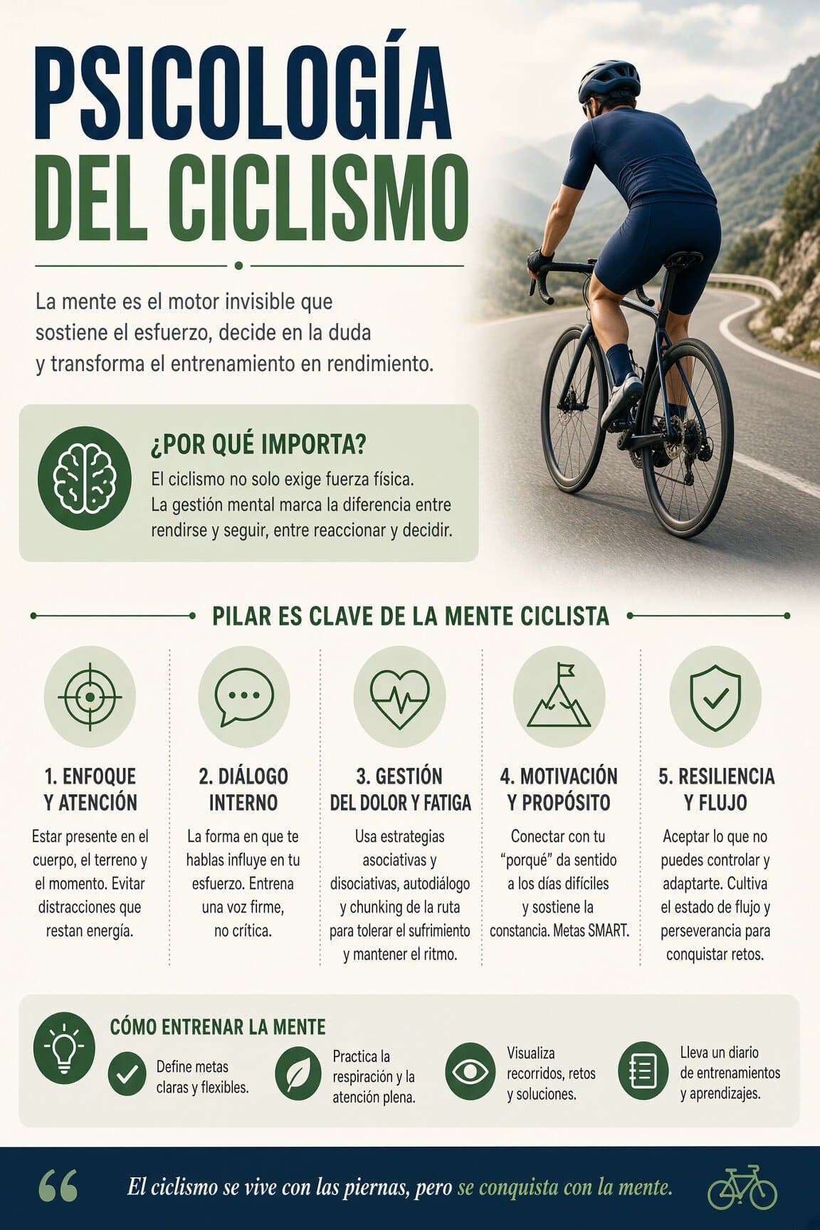 Grupo de ciclistas con distintos temperamentos rodando juntos