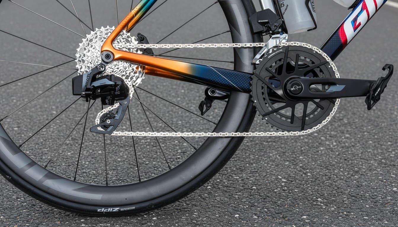 Bielas del grupo SRAM Rival AXS en distintas longitudes