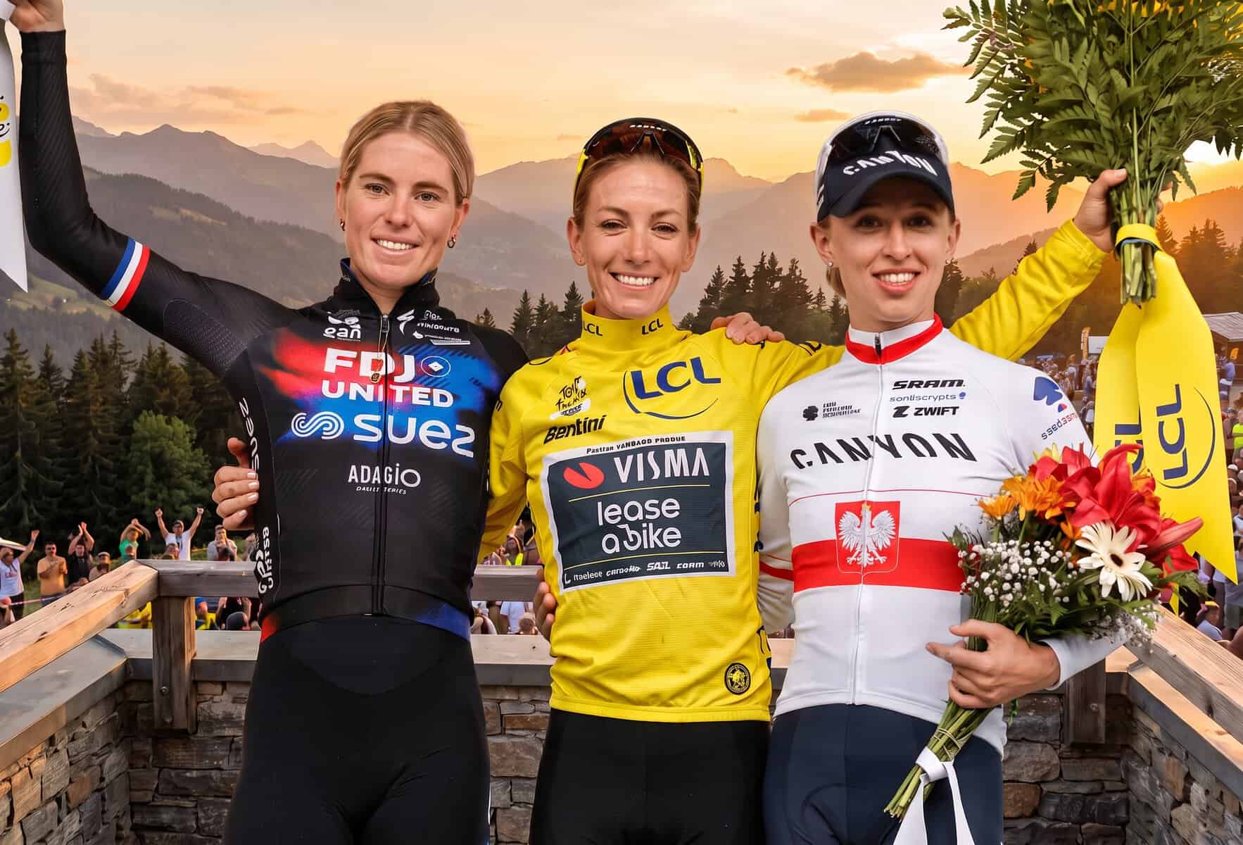 Tour de Francia Femenino 2026, podio y premios