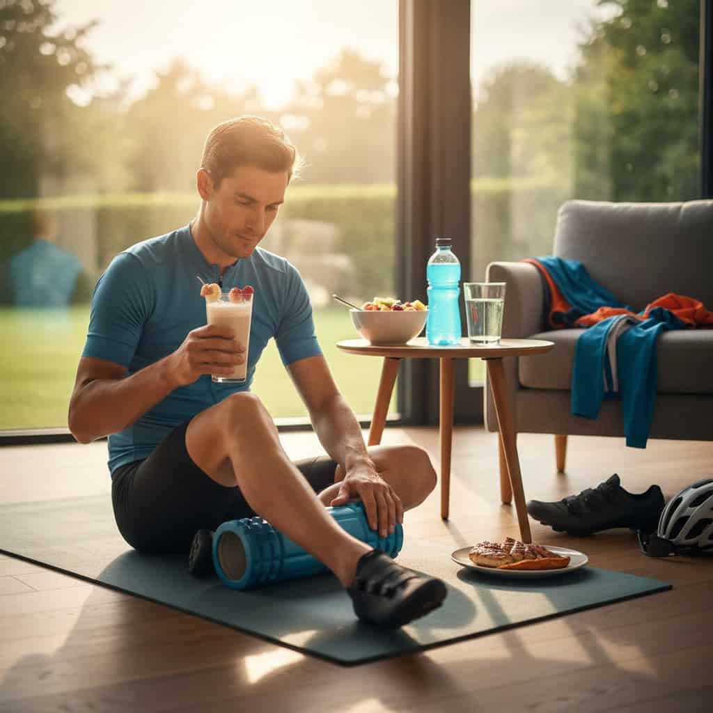 Estiramientos post-entreno para ciclistas