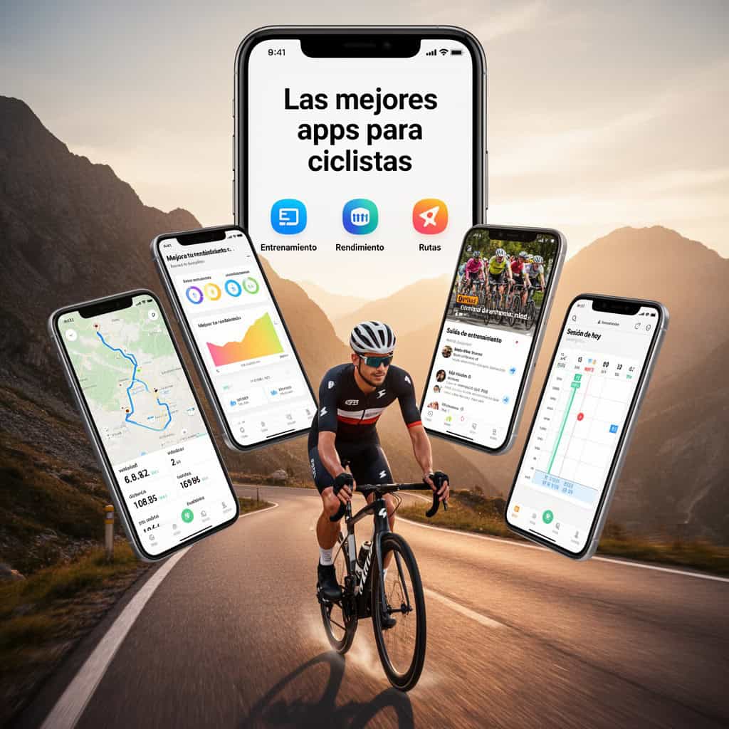 Apps de entrenamiento y análisis de rendimiento para ciclistas