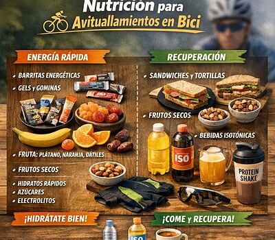 Nutrición para Avituallamientos en Bici