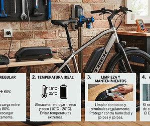 cuidar batería ebike