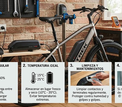 cuidar batería ebike