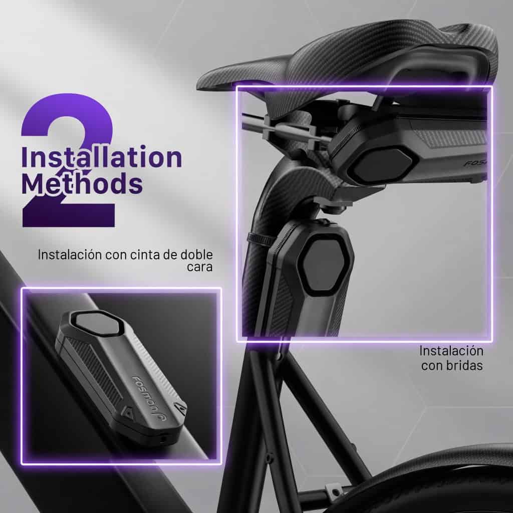Ajuste de sensibilidad de la alarma Fosmon para bicicleta