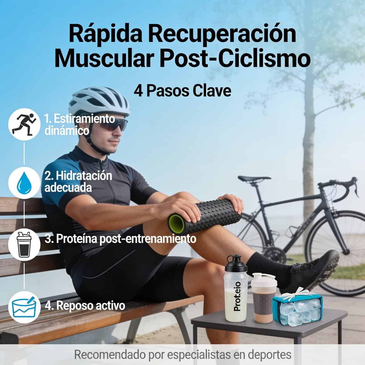 Alimentos para recuperación muscular tras entrenar en bici