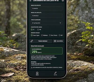Calculadora de SAG para MTB
