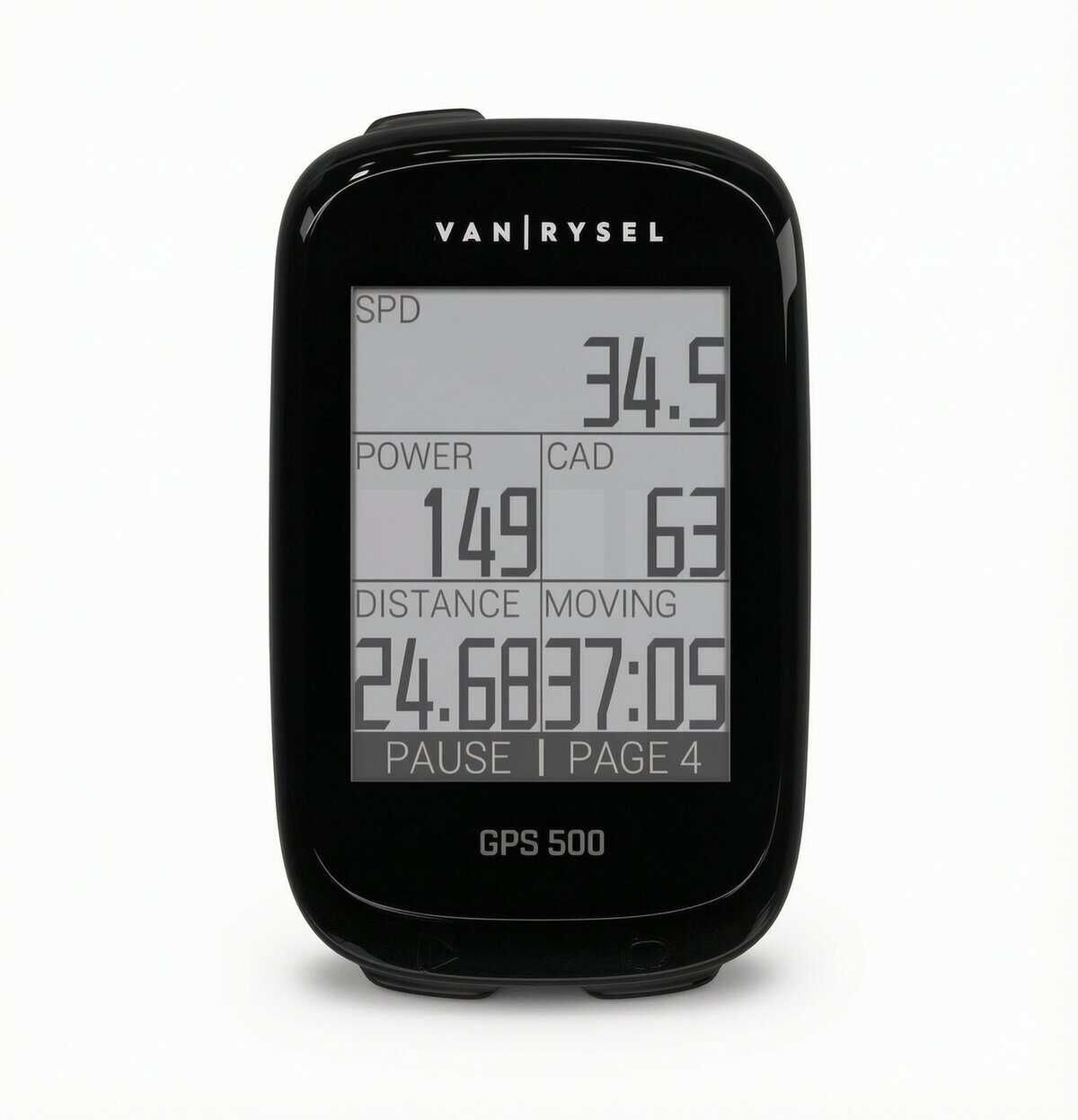 Ciclocomputador Van Rysel GPS 500 de Decathlon montado en el manillar