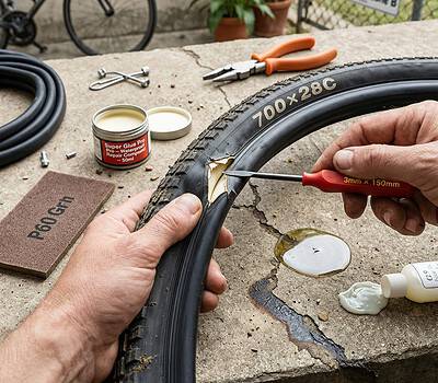 Cómo reparar un pinchazo cuando no llevas parches