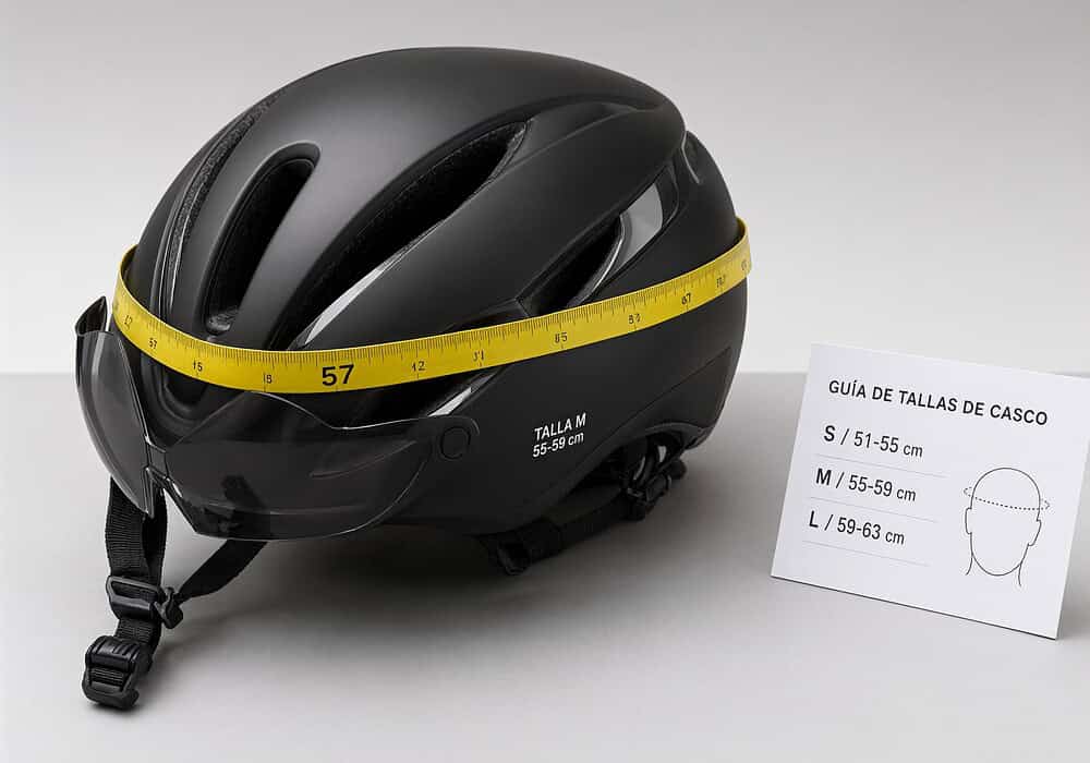 elegir la talla correcta de un casco