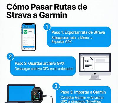 Cómo Pasar Rutas de Strava a Garmin