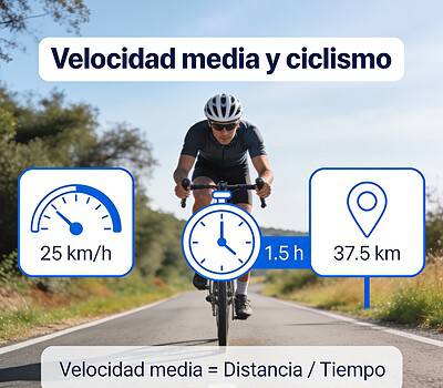Velocidad media y ciclismo