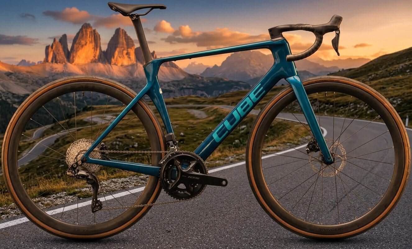 CUBE Agree C:62 2027 en carretera de montaña, nueva generación de bicicleta de carretera