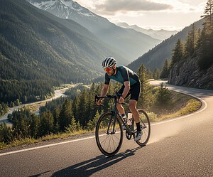 misma ruta en bici