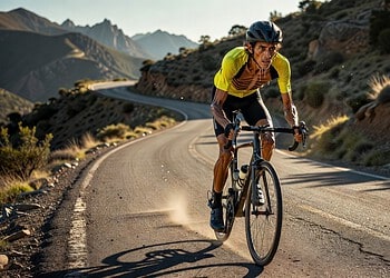 ciclista muy delgado