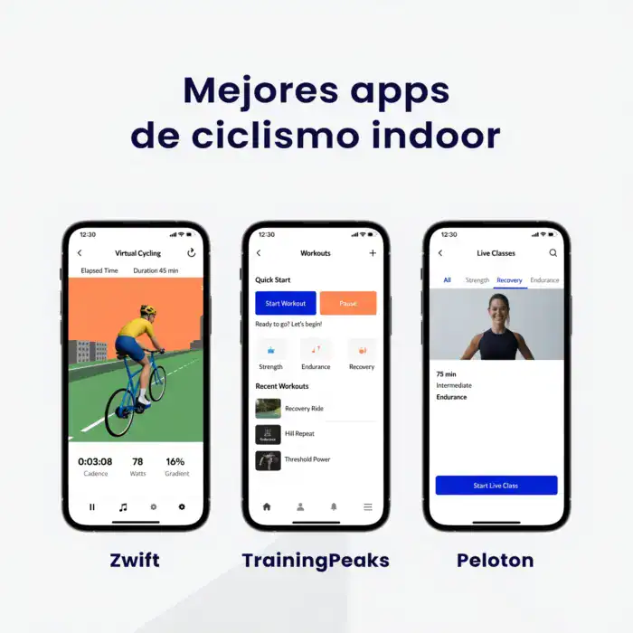 Mejores apps de ciclismo indoor