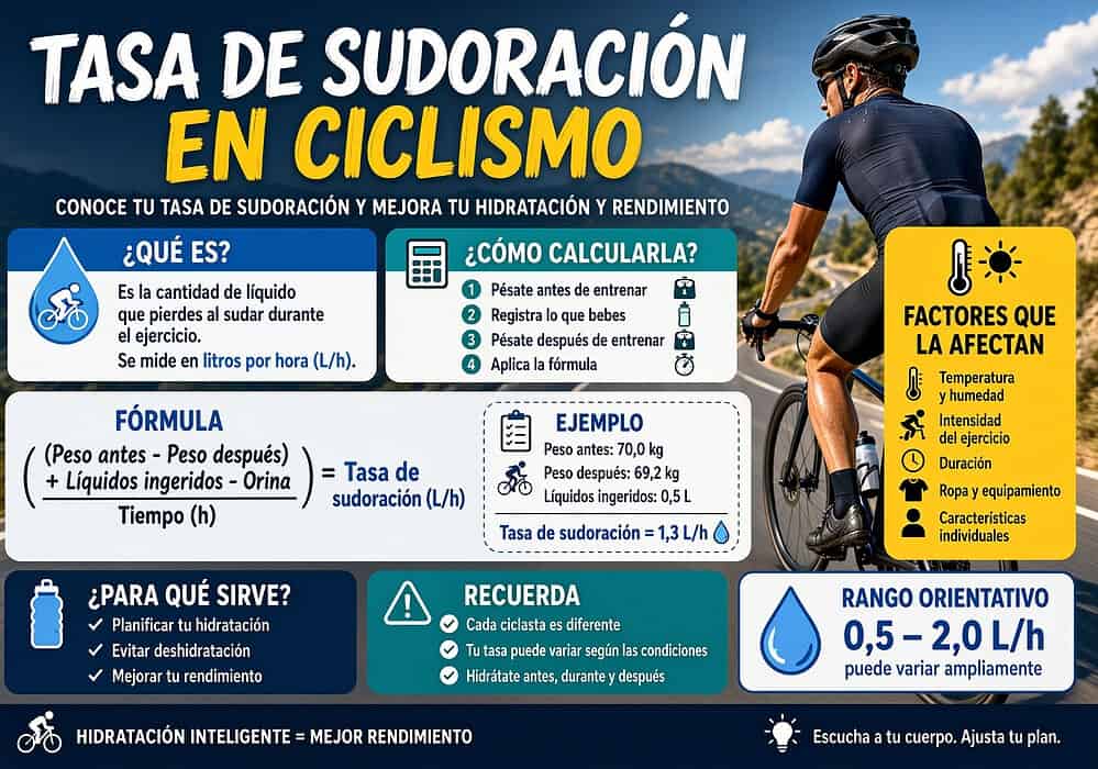 Tasa de Sudoración en Ciclismo